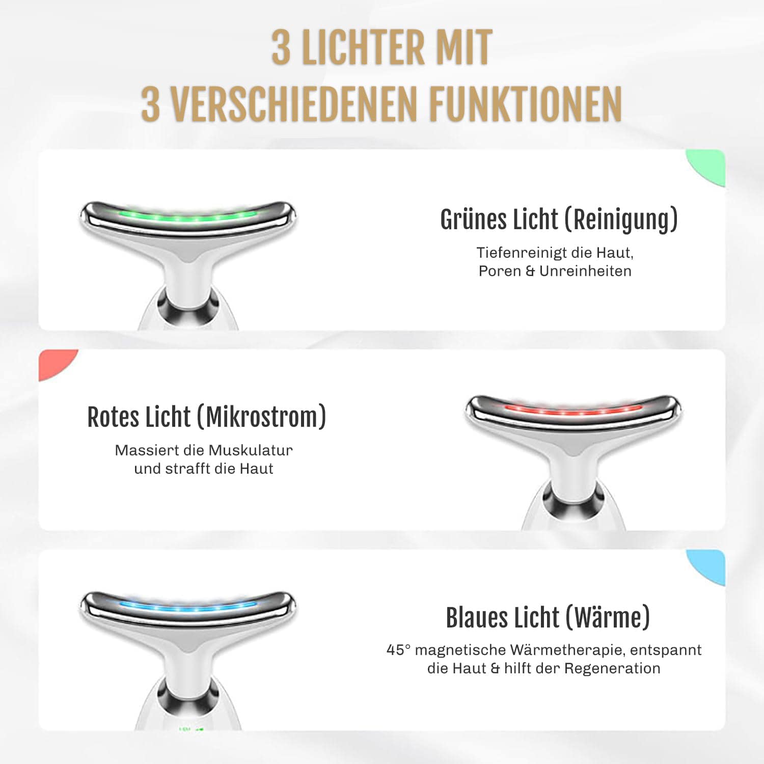 LED-Lichttherapie-Gerät LumiGlow