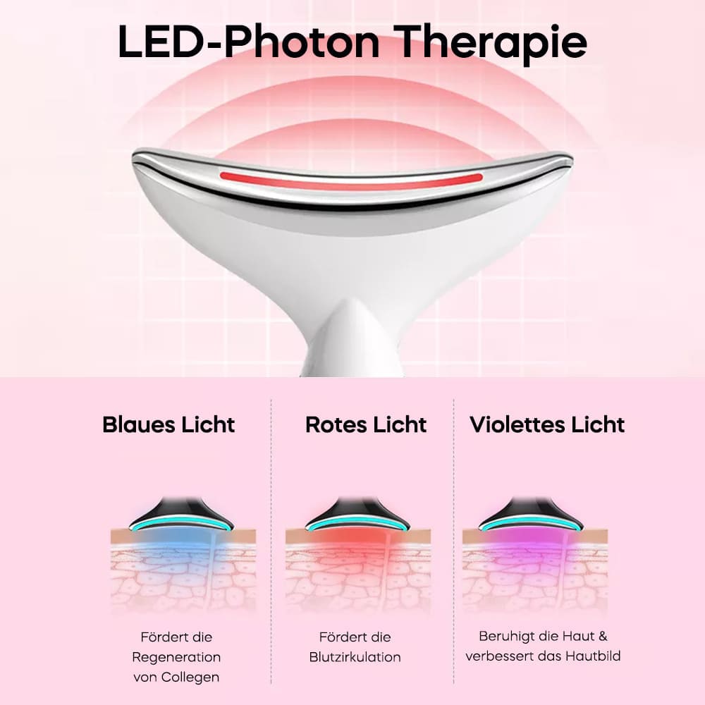 SculptGlow EMS Facelifting Gerät mit LED-Lichttherapie
