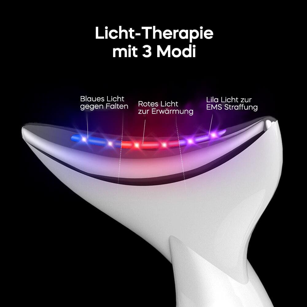 SculptGlow EMS Facelifting Gerät mit LED-Lichttherapie