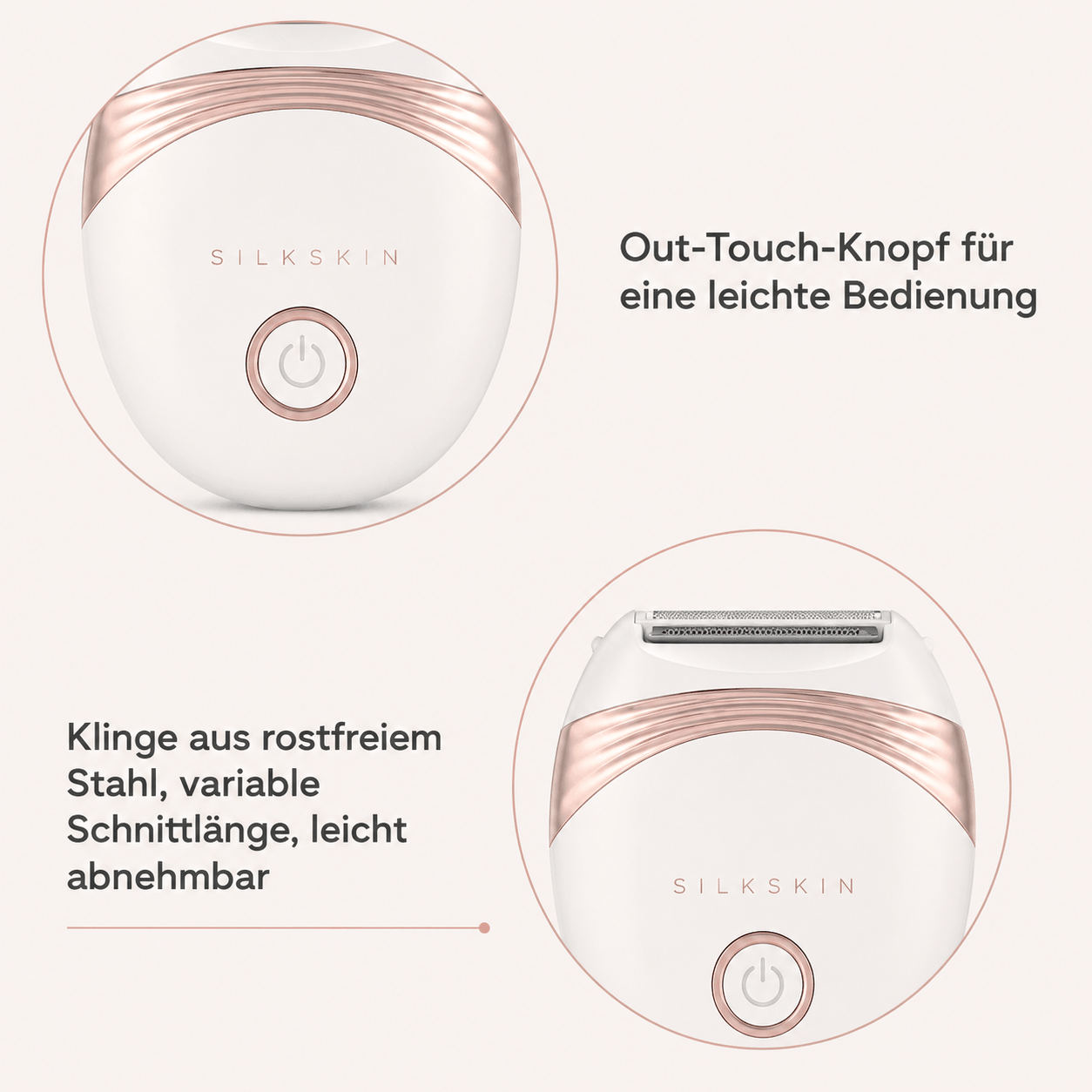 Elektrischer Mini-Rasierer SilkSkin SmoothGo